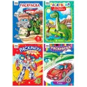Раскраска А4, 16 стр., ТРИ СОВЫ 