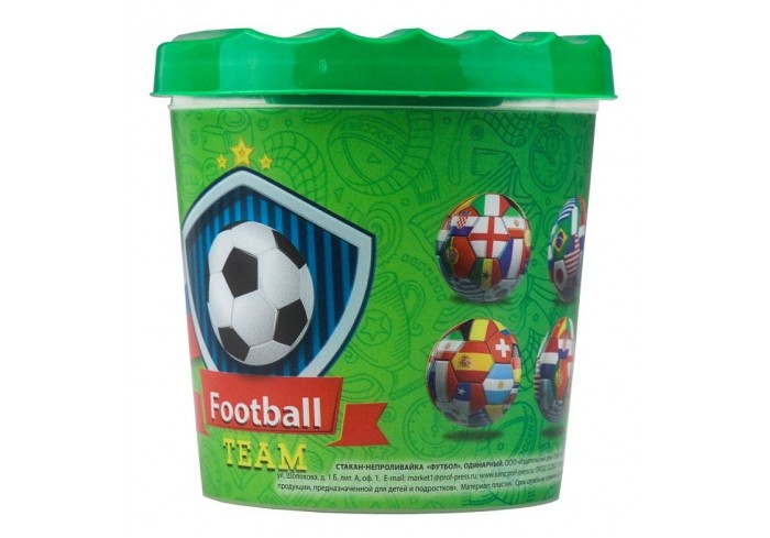 Стакан-непроливайка, одинарный ФУТБОЛ
