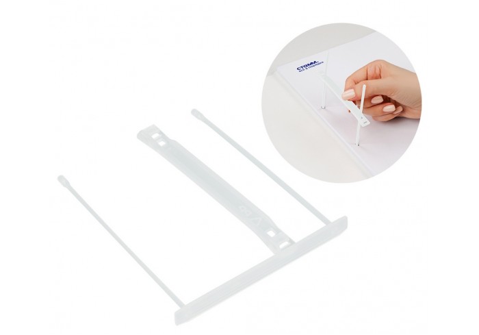 Механизмы для скоросшивания СТАММ, полипропиленовые, 100шт., прозрачные