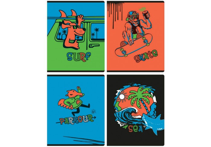 Тетрадь 48л., А5, клетка BG 