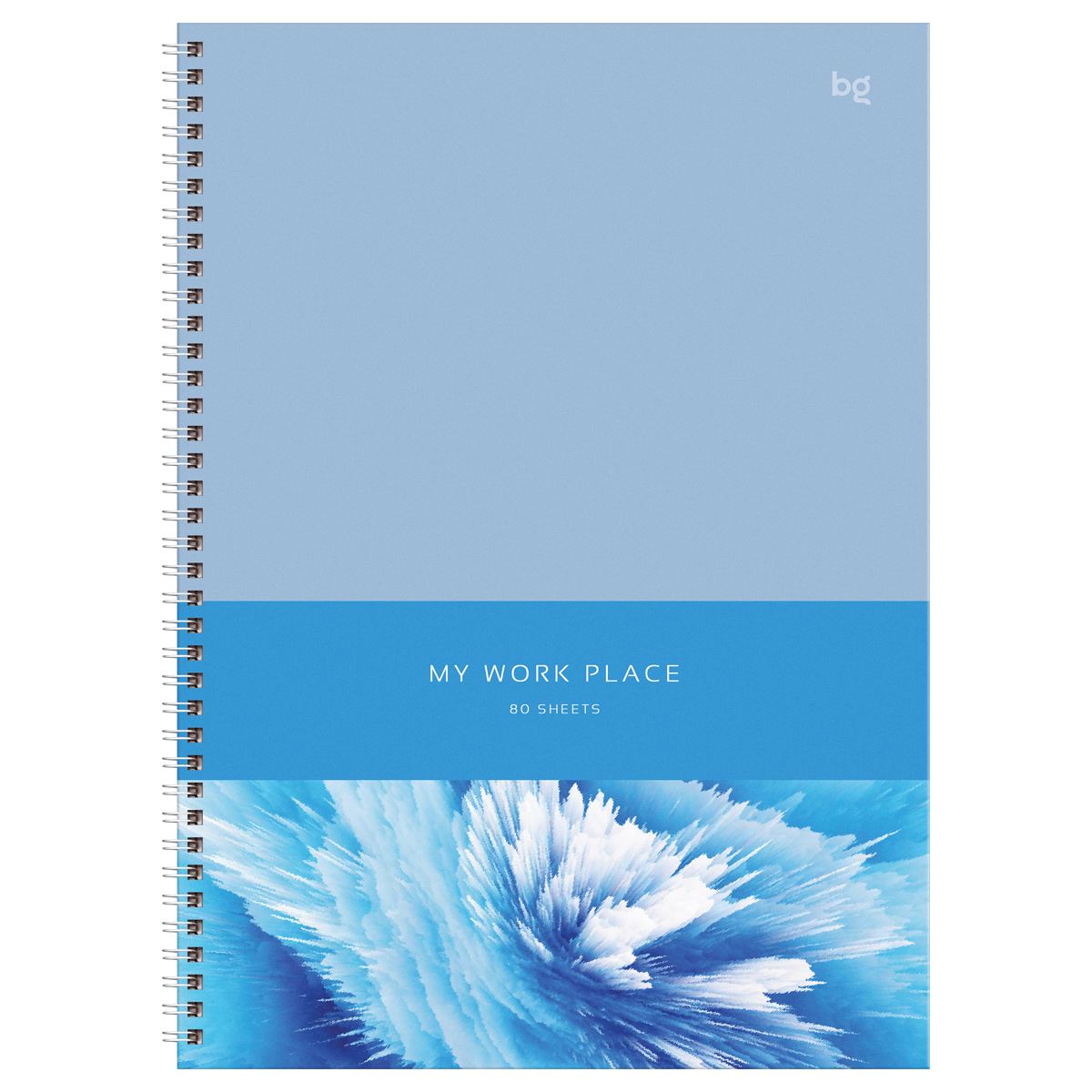 Тетрадь 80л., А4 клетка на гребне BG 