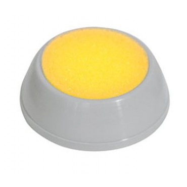 Подушка увлажняющая СТАММ, с губкой, круглая, серая